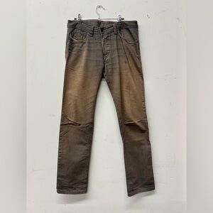 Diesel Darron oil coat, denim jeans, size 31